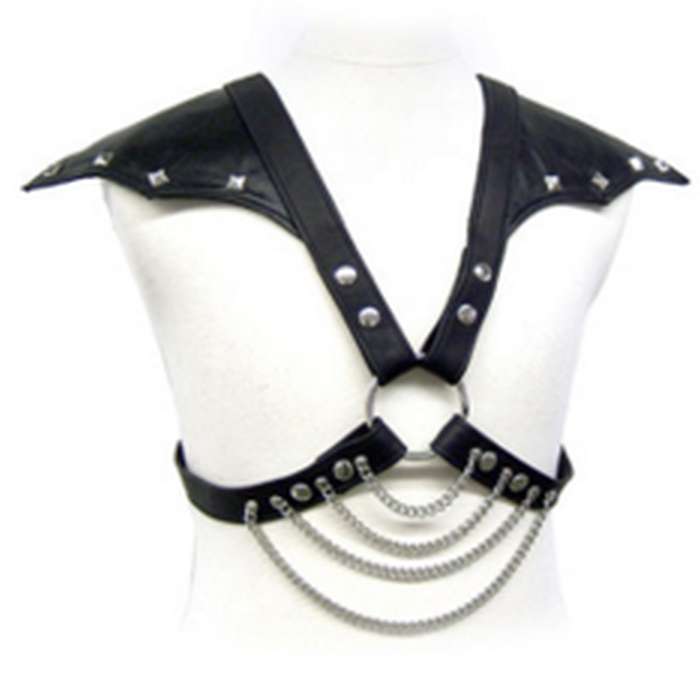 CORPO DE COURO COM ASAS DE OMBRO