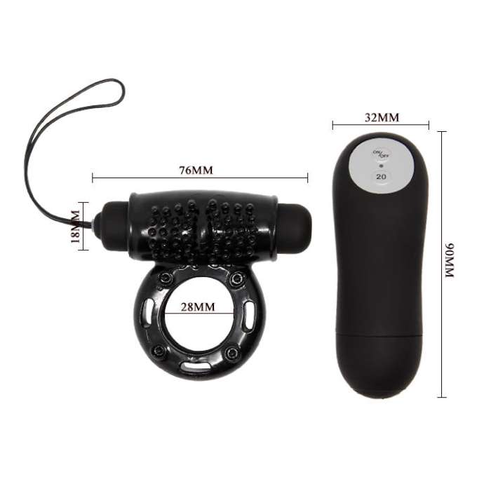 BAILE CONTROL REMOTE BLACK 20V RING