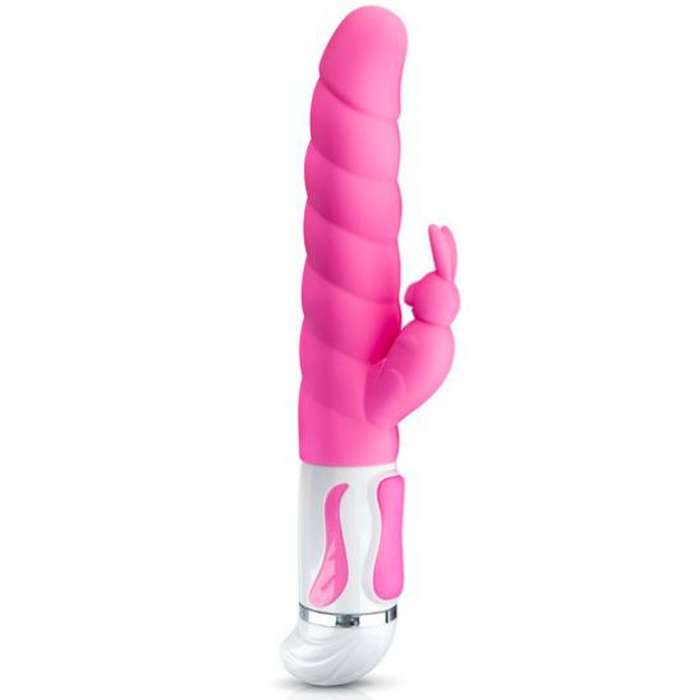 VIBRADOR COM ESTIMULADOR DE CLITÓRIS - PRETTYLOVE