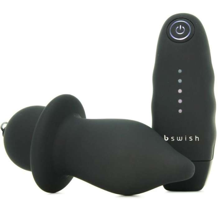 PLUG ANAL COM VIBRAÇÃO E CONTROLO REMOTO - B SWISH