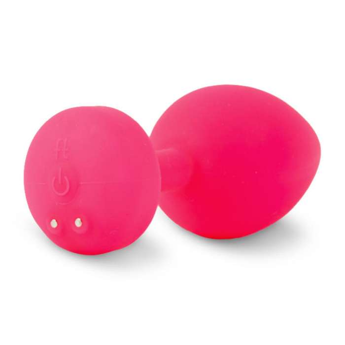FUNTOYS GPLUG VIBRADOR ANAL RECARREGÁVEL PEQUENO OU PINK NEON 3CM