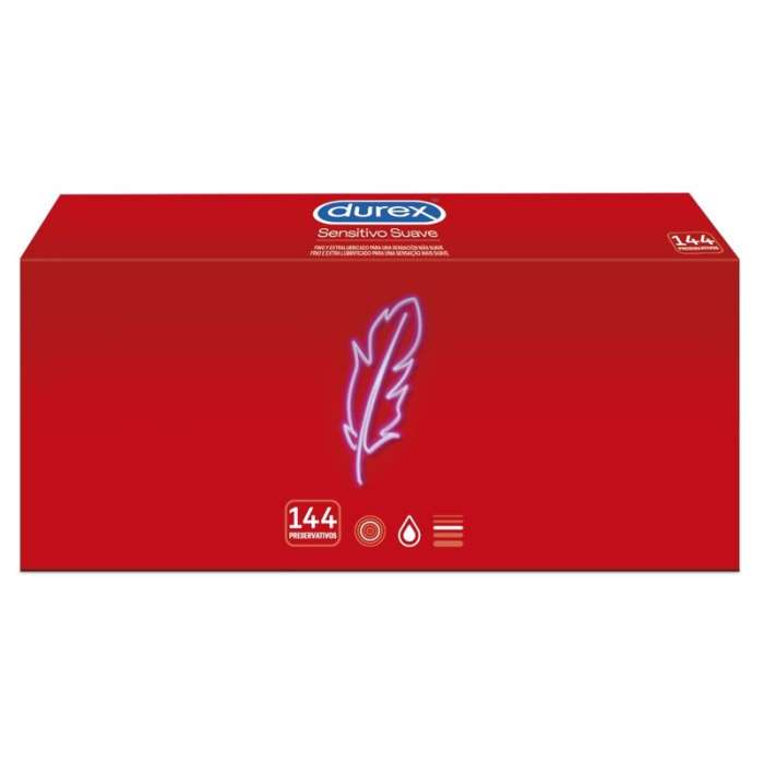 PRESERVATIVOS - UNIDADES DUREX 144 UN. SENSÍVEL SUAVE
