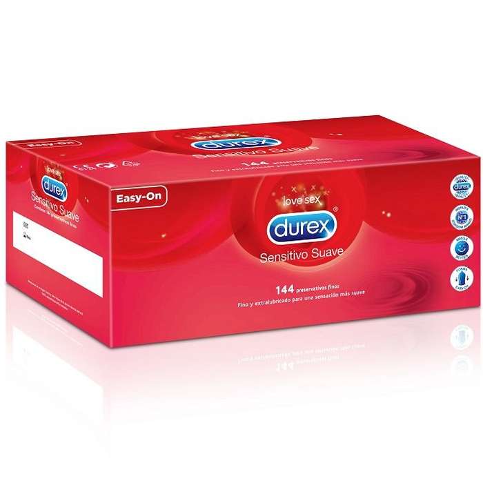 PRESERVATIVOS - UNIDADES DUREX 144 UN. SENSÍVEL SUAVE