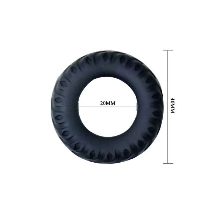 BAILE TITAN - ANEL PENIANO PRETO 2CM