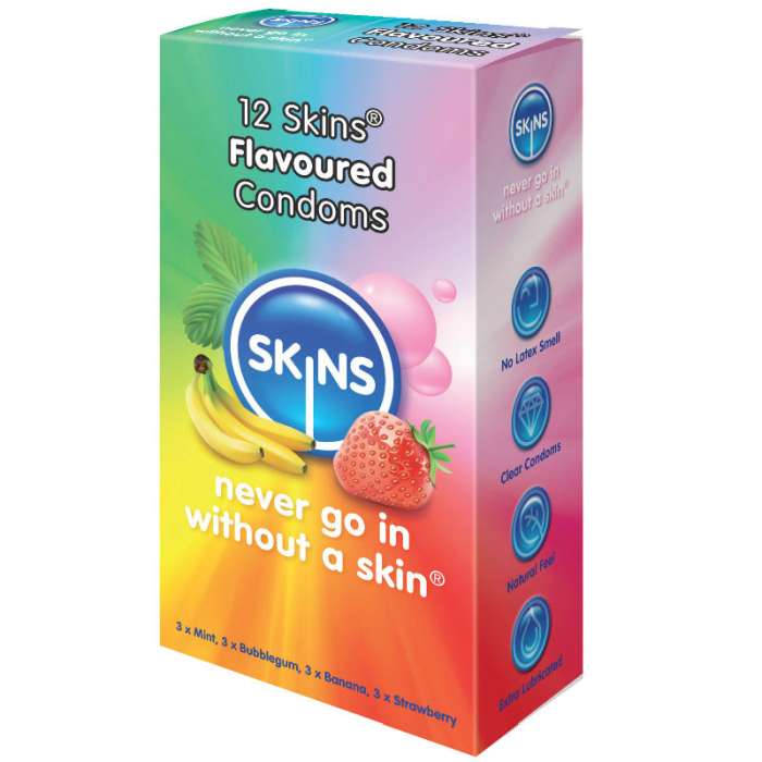 PRESERVATIVOS -  SABORES PARA PELE 12 PACK