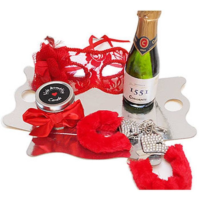 KIT EROTICO RED VENETIAN MASK