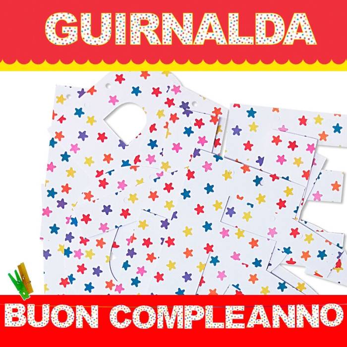 GARLAND BUON COMPLEANNO (Cartão 220gr)
