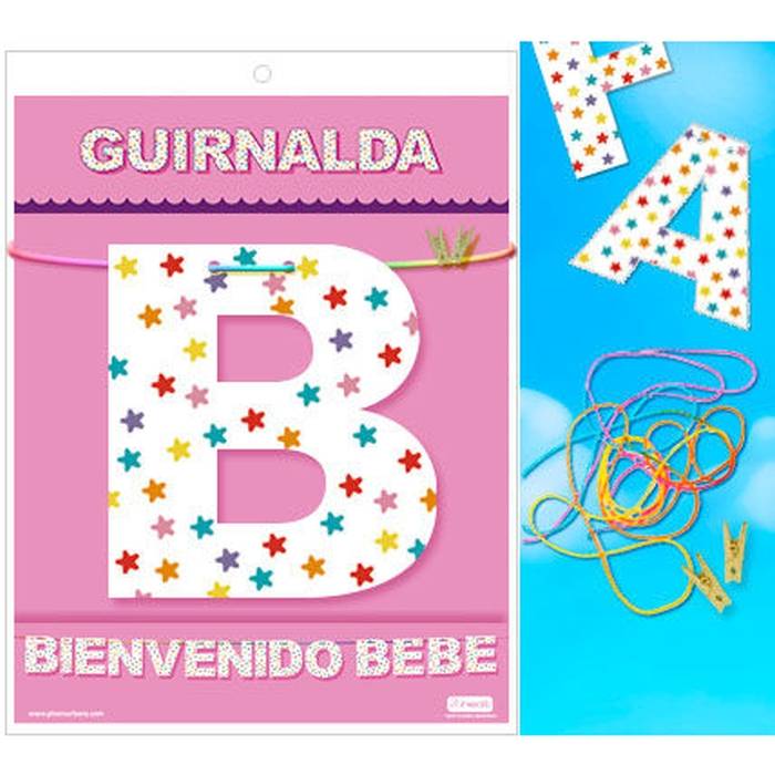 WELCOME BABY GARLAND (papelão 220gr)