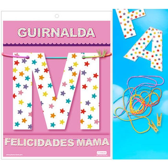 GARLAND PARABÉNS MAMA (Papelão 220gr)