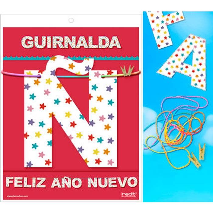FELIZ ANO NOVO GARLAND (Cartão 220gr)