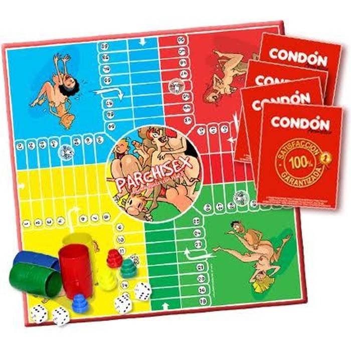 O JOGO PARCHISEX (Medida: 33,5 x 33,5cm)