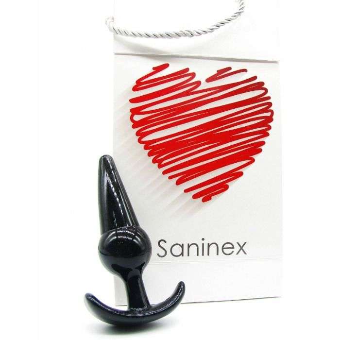 SANINEX PLUG INITIATION ORGASMIC ANAL SEX UNISEX-BASIC LINE PRETO