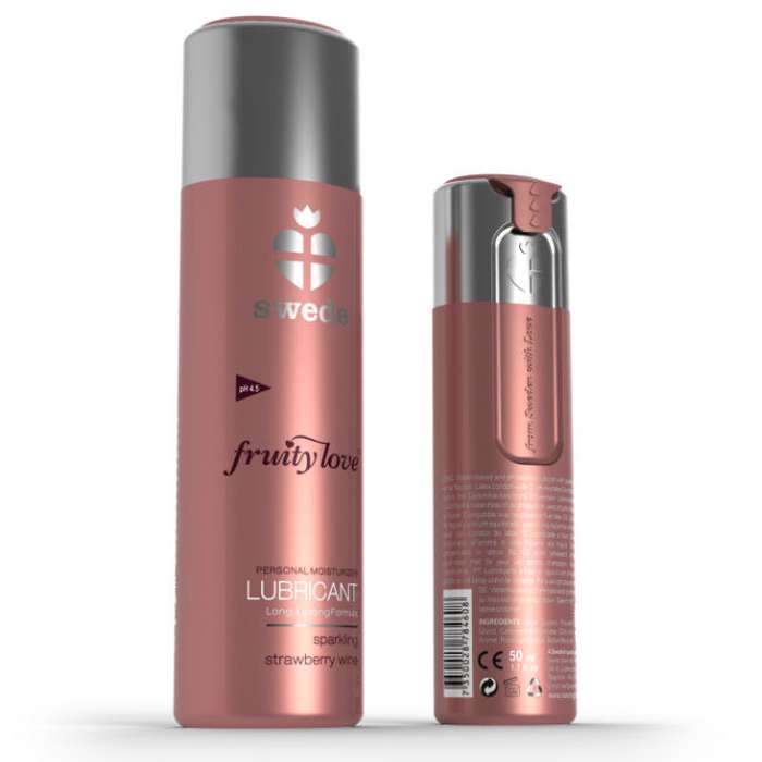 LUBRIFICANTE - SWEDE FRUITY LOVE FRESAS CON CHAMPAGNE 100 ML
