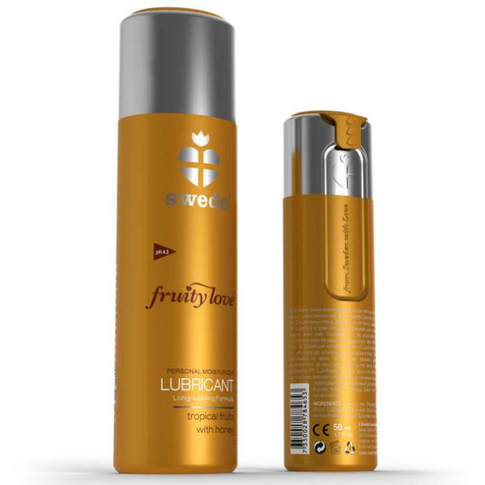 LUBRIFICANTE - SWEDE FRUITY LOVE  FRUTAS TROPICALES CON MIEL 50 ML