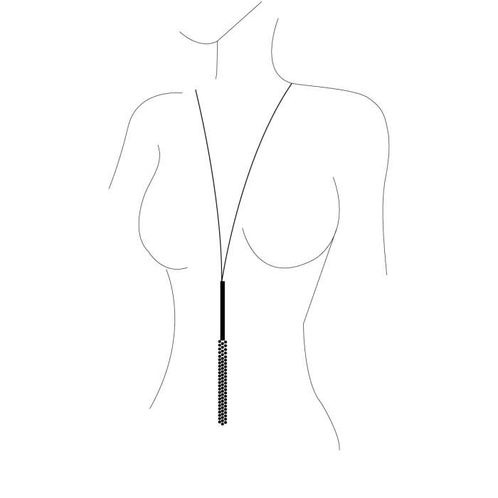 COLAR DE CHICOTE DE CORRENTE METÁLICA -  BIJOUX INDISCRETS