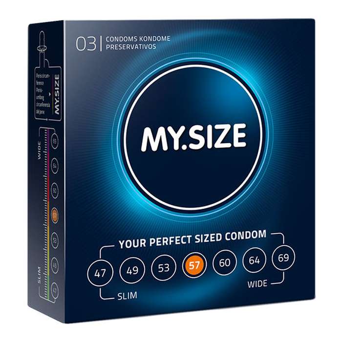 MY SIZE NATURAL CONDOM LATEX 57MM ...