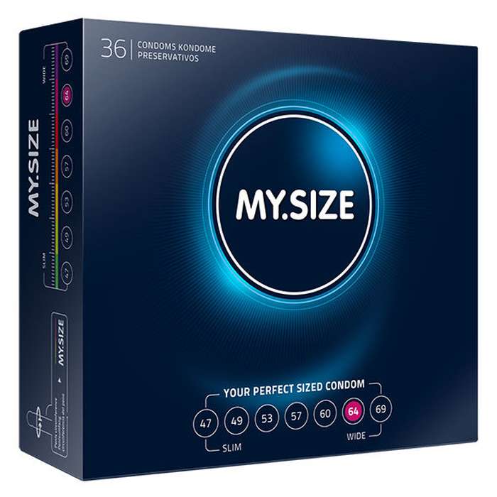 MY SIZE NATURAL CONDOM LATEX 64 MM...
