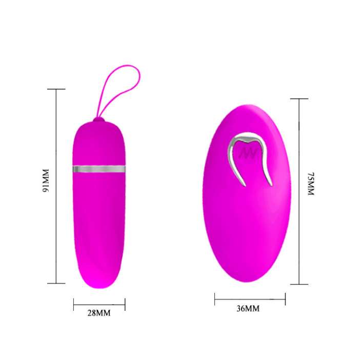 OVO VIBRADOR COM COMANDO - PRETTY LOVE