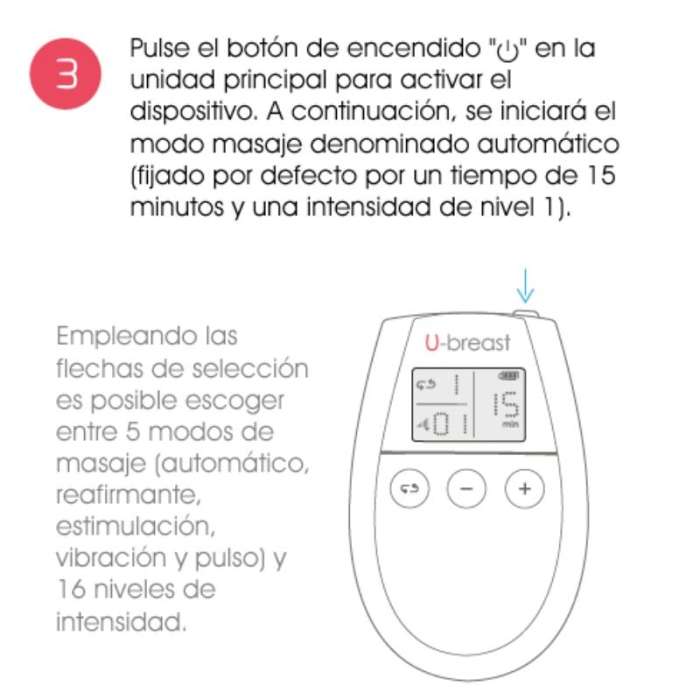 ELECTROESTIMULADOR PARA AUMENTO DE PEITO - U BREAST
