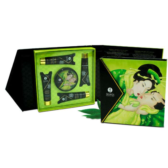 KIT SENSUAL -. GEISHA SECRET KIT EXÓTICO CHÁ VERDE