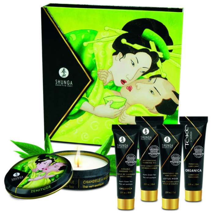 KIT SENSUAL -. GEISHA SECRET KIT EXÓTICO CHÁ VERDE