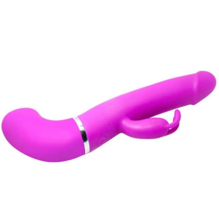 VIBRADOR COM ESTIMULADOR E SQUIRT - PRETTY LOVE HENRY