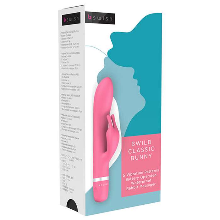 MASSAGEADOR COM ESTIMULADOR DE CLITORIS - B SWISH BWILD CLASSIC BUNNY