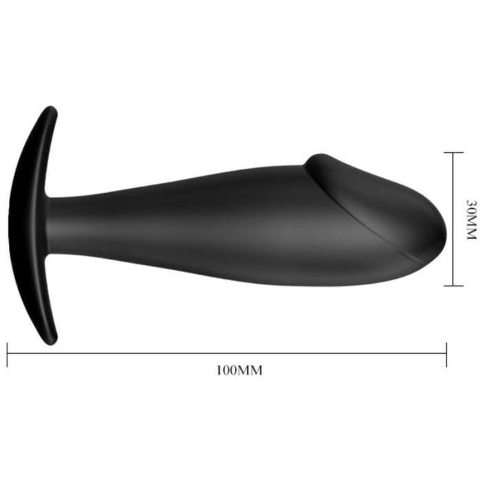 PLUG ANAL DE SILICONE COM ALÇA PRETTY BOTTOM