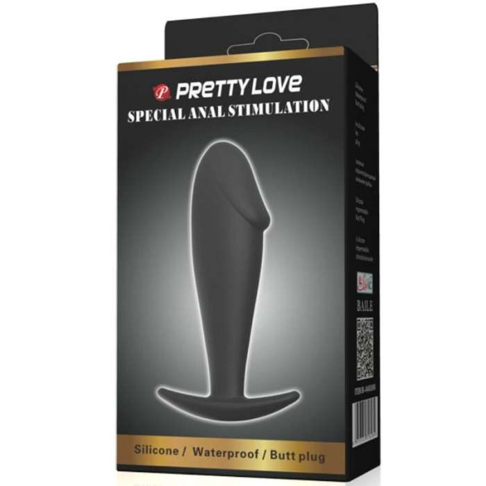 PLUG ANAL DE SILICONE COM ALÇA PRETTY BOTTOM
