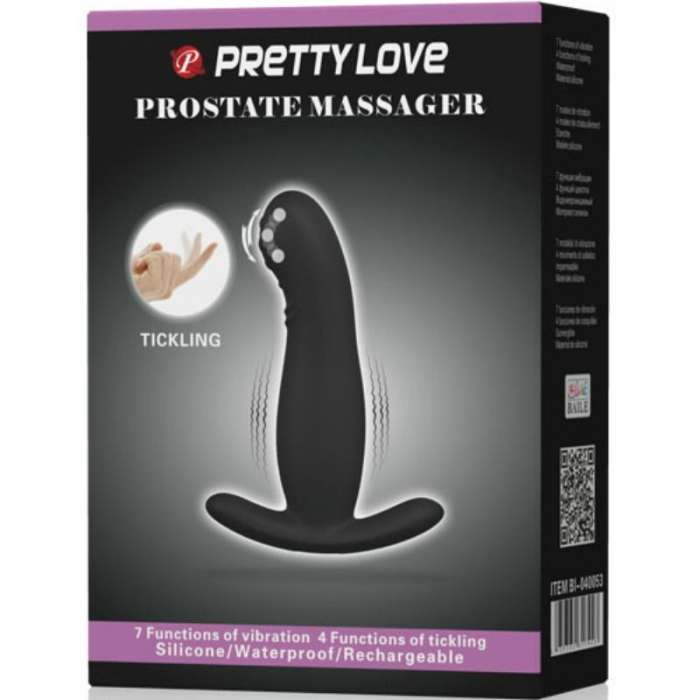 MASSAGEADOR P-SPOT COM VIBRAÇÃO - PRETTY LOVE
