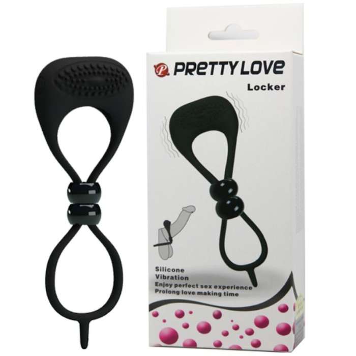ANEL DUPLO PARA PÉNIS COM VIBRACAO - PRETTY MALE
