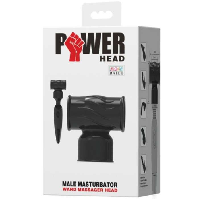 CABEÇA DE POTÊNCIA - PÊNIS DE CABEÇA DE MASSAGEADOR DE VARINHA INTERCAMBIÁVEL