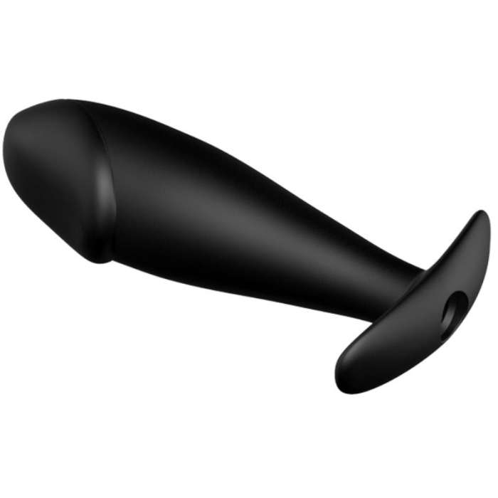 PRETTY LOVE - PLUG ANAL SILICONE FORMA PENIS E 12 MODOS VIBRAÇÃO - NEGRO