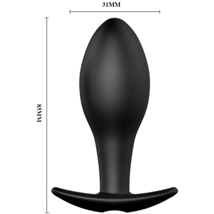 PLUG ANAL COM VIBRAÇÃO PRETTY BOTTOM