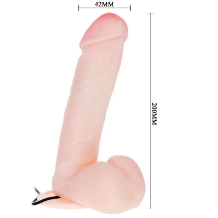 DILDO REALISTICO COM CONTROLE REMOTO - 20 CM - BAILE VIBRATORS