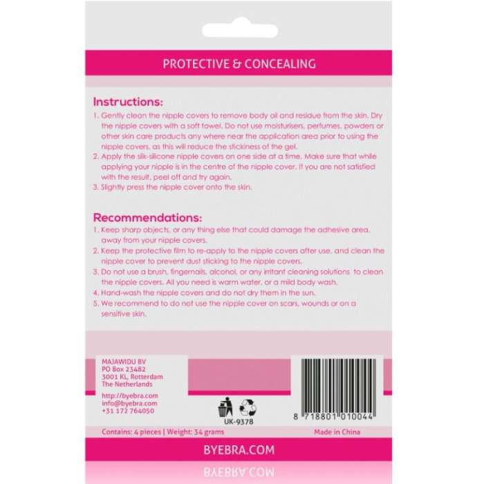 TAPA MAMILOS - BYE-BRA SILICONE NIPPLE COVERS