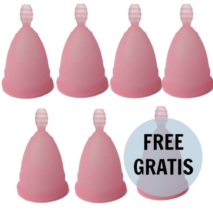 COPO MENSTRUAL TAMANHO S - NINA CUP 6 + 1 GRÁTIS