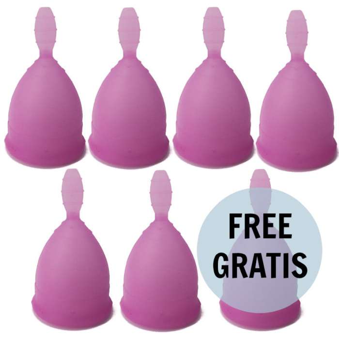 COPO MENSTRUAL - NINA CUP  TAMANHO L LILAC 6 + 1 GRÁTIS