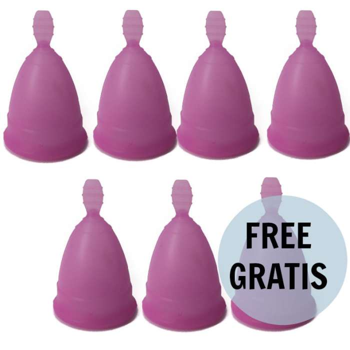 COPO MENSTRUAL - NINA CUP S LILAC 6 + 1 GRÁTIS