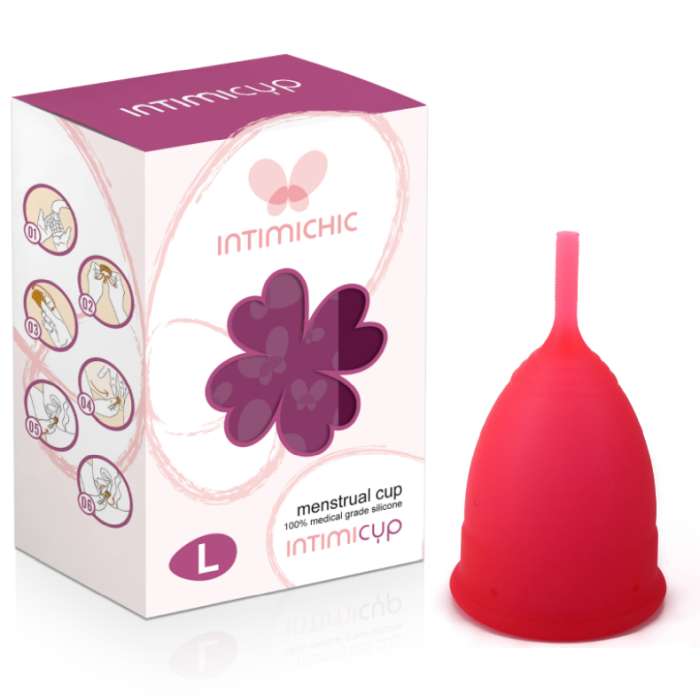 COPO MENSTRUAL INTIMICHIC CLASSIFICADO MÉDICO TAMANHO L 6 + 1 GRATUITO