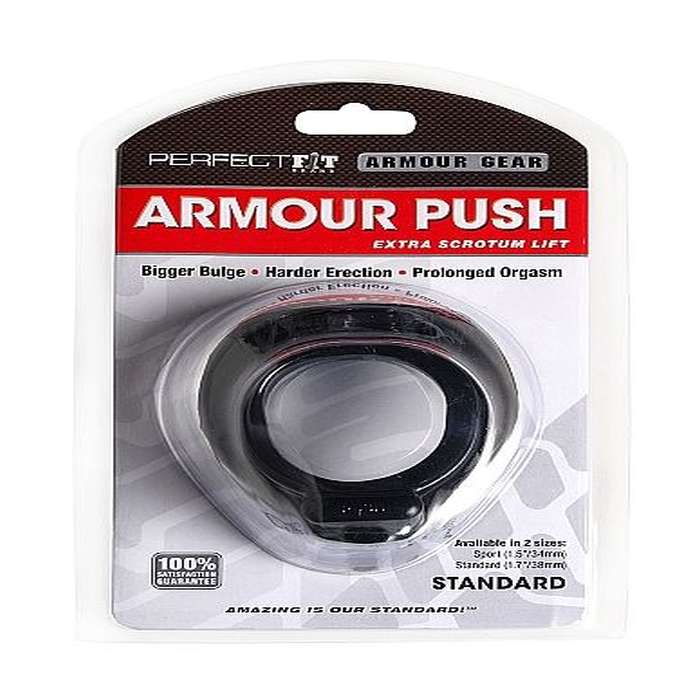 ANEL PARA PÉNIS - PERFECFIT ARMOR PUSH -BLACK