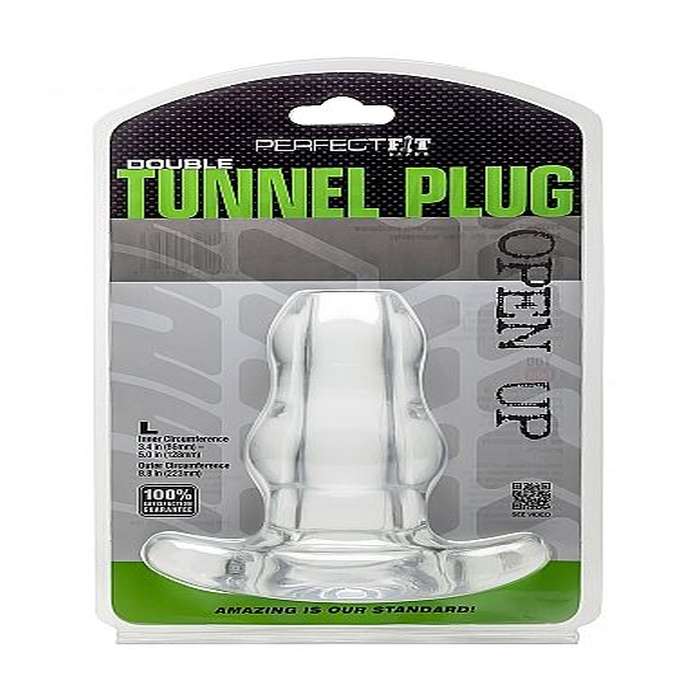 PLUGUE DE TÚNEL DUPLO DE AJUSTE PERFEITO XL LARGE - CLEAR
