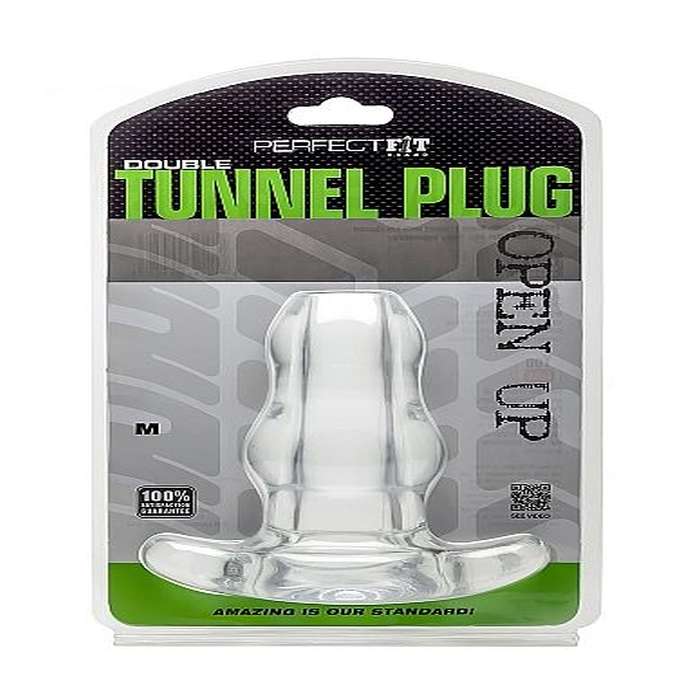 PLUGUE DO TÚNEL DUPLO PERFECTFIT - MEDIUM CLEAR