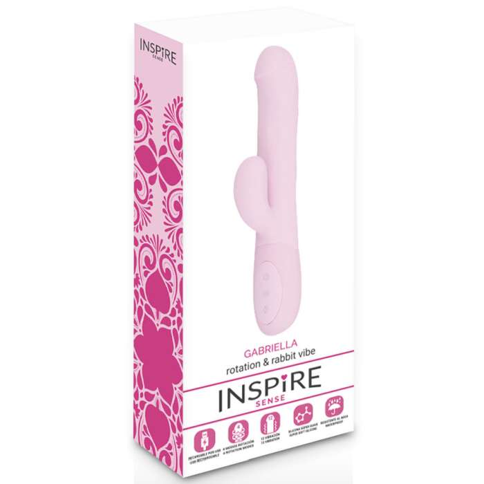 VIBRADOR COM ESTIMULADOR DE CLITORIS - INSPIRE GABRIELLA
