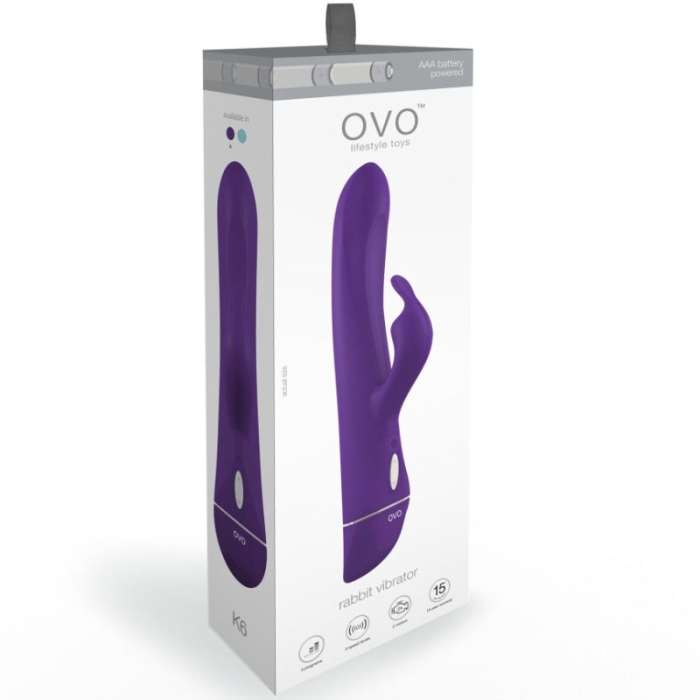 OVO - K6 COELHO E ROXO DE ESTIMULAÇÃO DO PONTO G