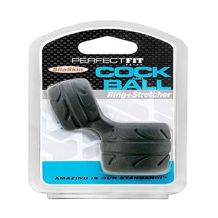 PERFECT FIT SILASKIN COCK & BALL BLACK