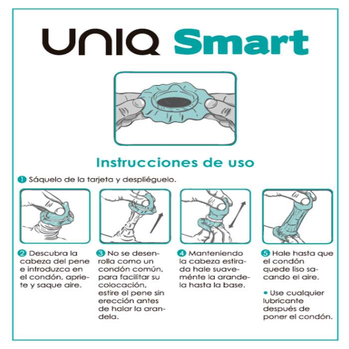 UNIQ SMART PRÉ-EREÇÃO GRATUITO LATEX 3UDS