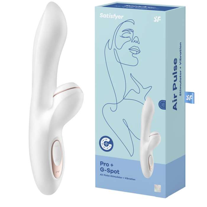 VIBRADOR G-SPOT/ SUGADOR DE CLITORIS - SATISFYER PRO G-SPOT