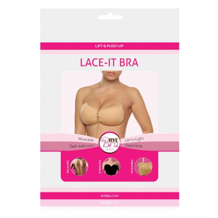 SOUTIEN - BYE BRA LACE-IT BRA CUP A PRETO