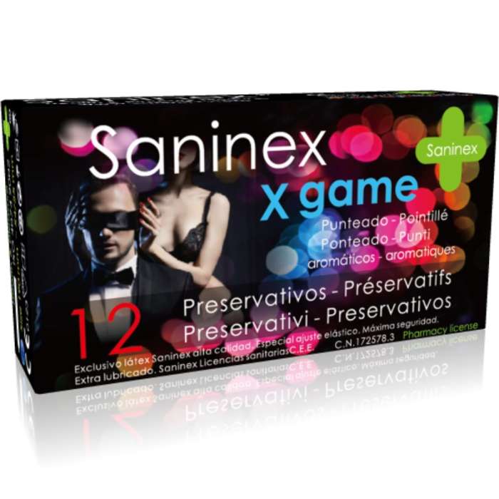 SANINEX PRESERVATIVOS X JOGO AROMÁTICO E PONTILHADO 12 UNIDADES
